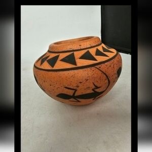 Vintage New Mexico pottery planter‎ signed Kuutimaista